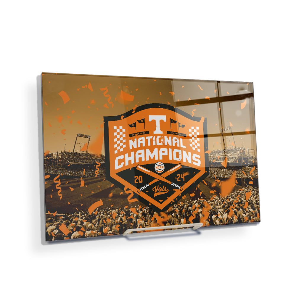 Tennessee Volunteers - Tennessee Orange NCAA Baseball National Champions - Vol Wall Art #Canvas