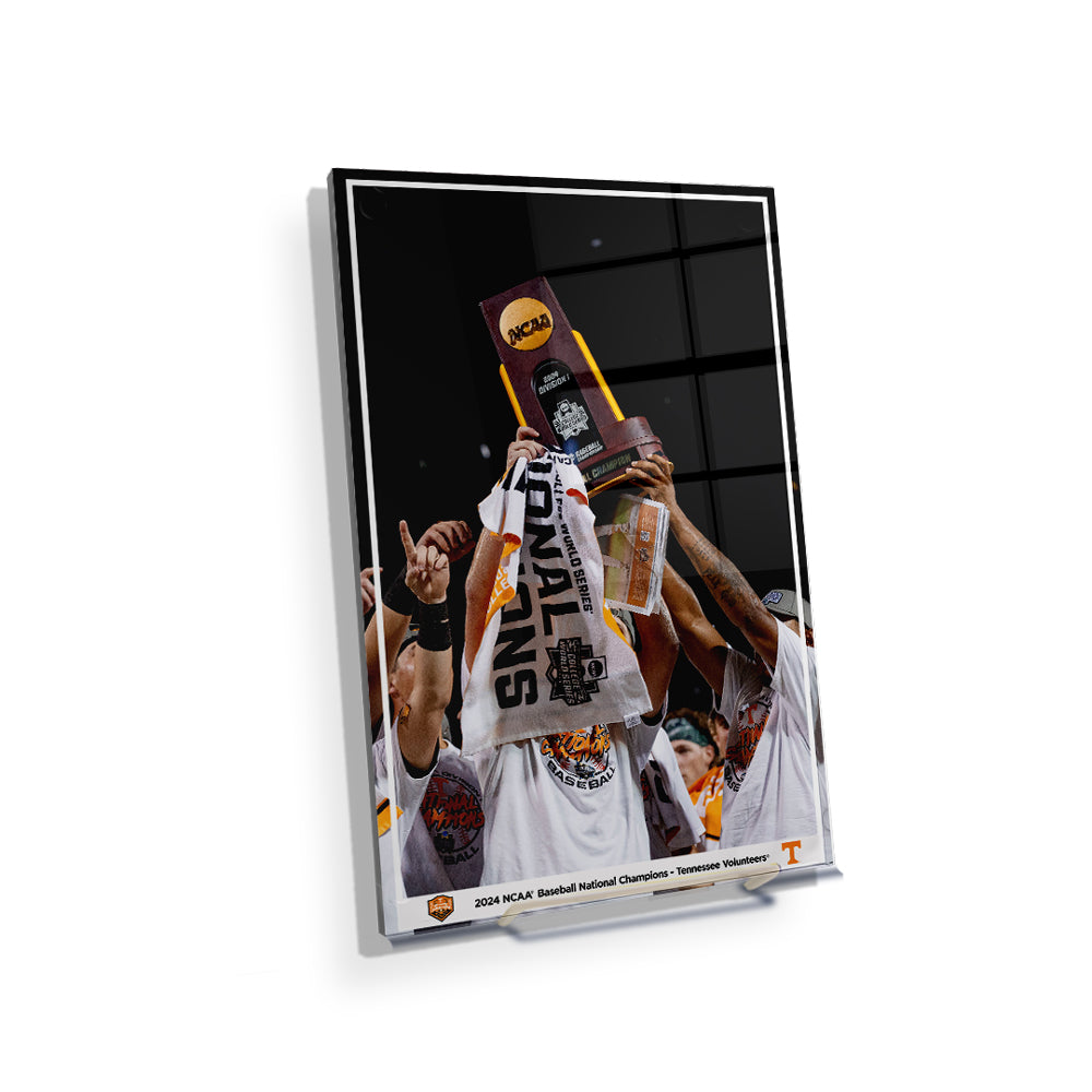 Tennessee Volunteers - 2024 NCAA Baseball National Champions Trophy - Vol Wall Art #Canvas