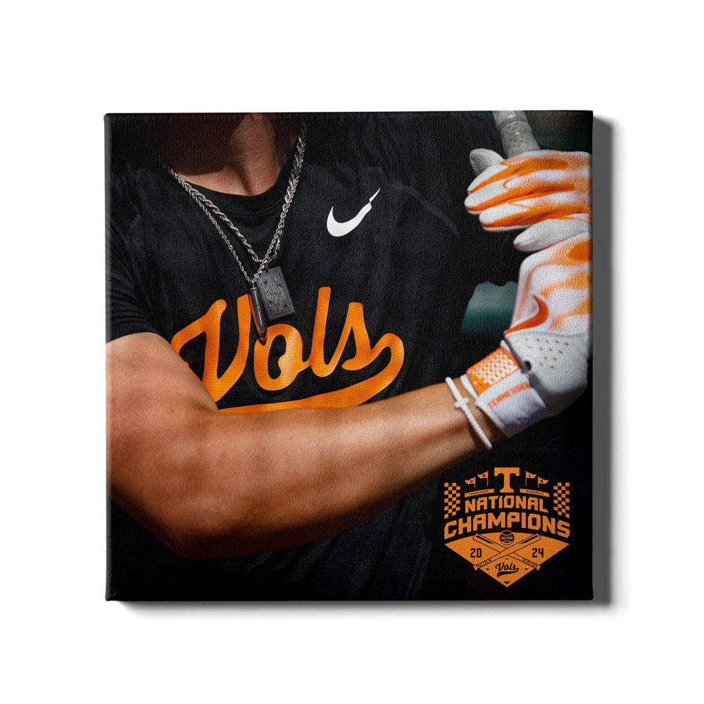 Tennessee Volunteers - Batter Up National Baseball Champions - Vol Wall Art #Canvas
