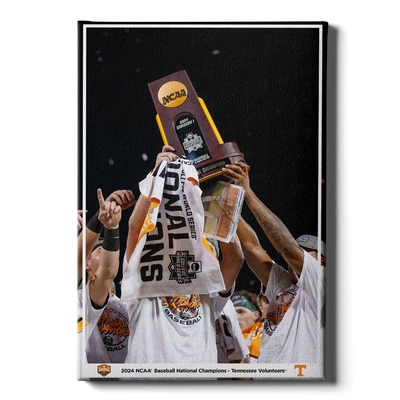 Tennessee Volunteers - 2024 NCAA Baseball National Champions Trophy - Vol Wall Art #Canvas