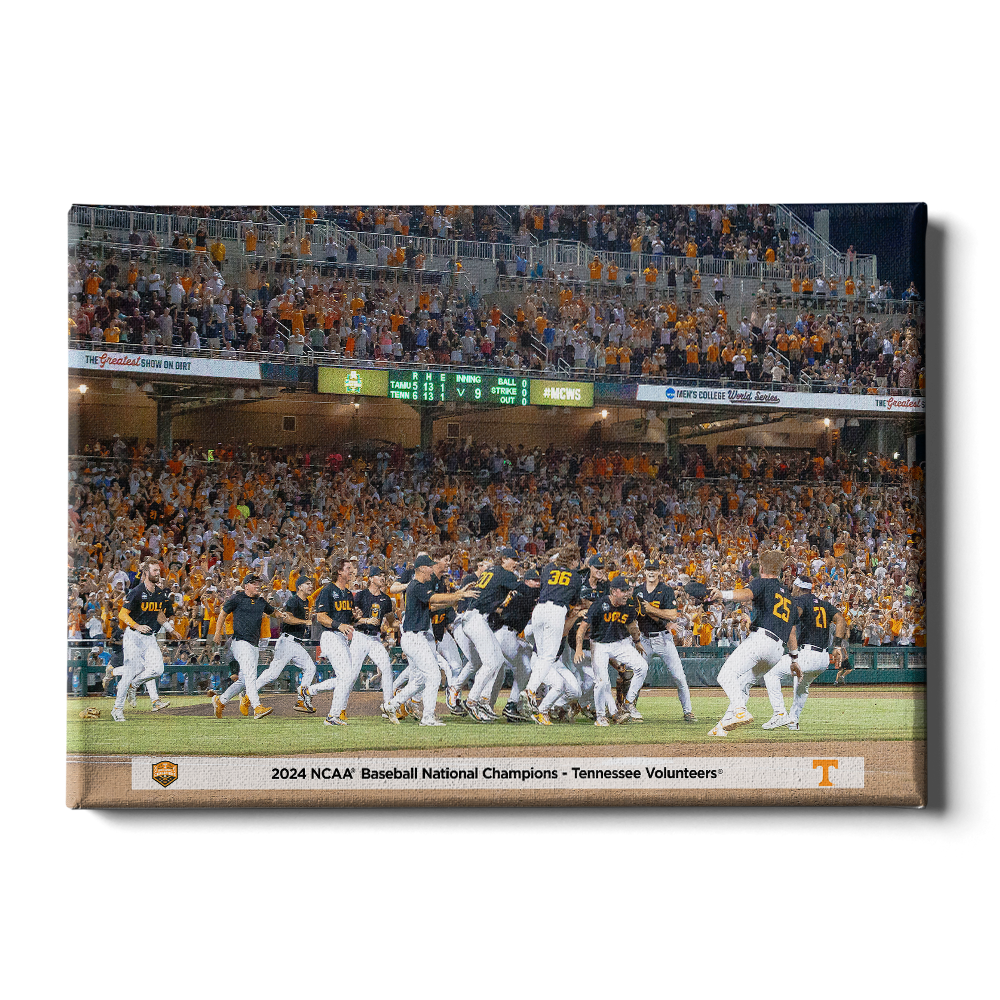 Tennessee Volunteers - 2024 NCAA Baseball National Champions Victory - Vol Wall Art #Canvas