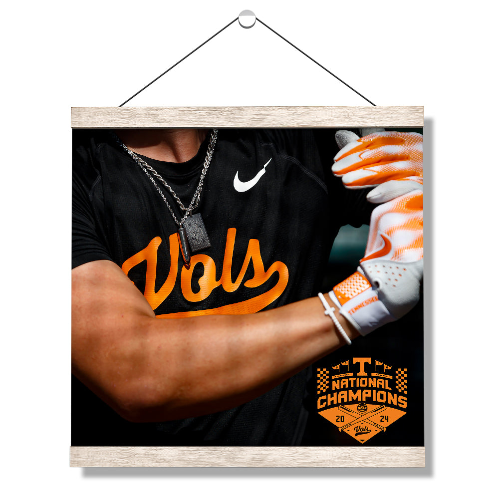 Tennessee Volunteers - Batter Up National Baseball Champions - Vol Wall Art #Canvas