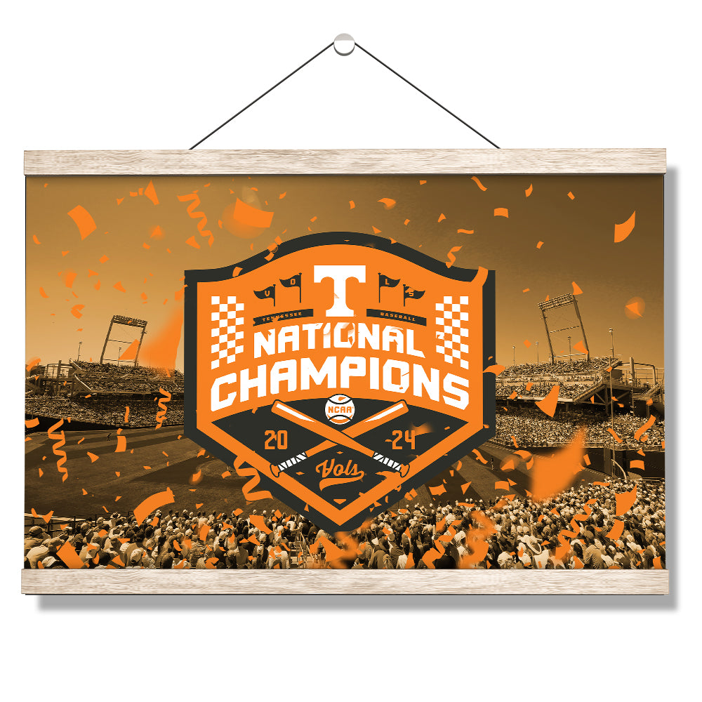 Tennessee Volunteers - Tennessee Orange NCAA Baseball National Champions - Vol Wall Art #Canvas