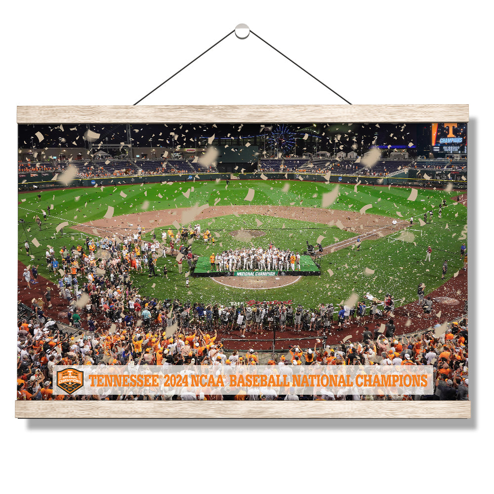 Tennessee Volunteers - Tennessee 2024 NCAA Baseball National Champions - Vol Wall Art #Canvas