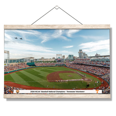 Tennessee Volunteers - 2024 NCAA Baseball National Champions Fly Over - College Wall Art #Hanging Canvas