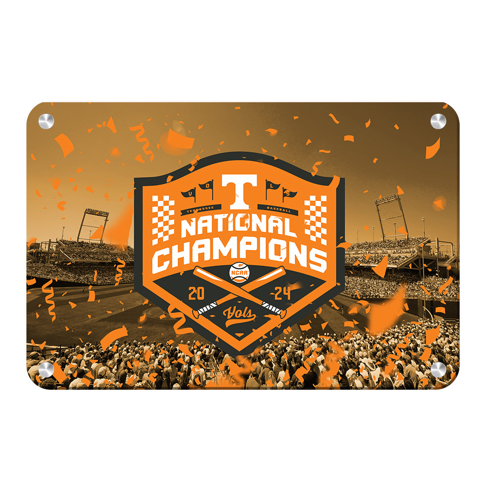 Tennessee Volunteers - Tennessee Orange NCAA Baseball National Champions - Vol Wall Art #Canvas