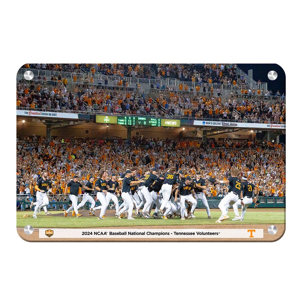 Tennessee Volunteers - 2024 NCAA Baseball National Champions Victory - Vol Wall Art #Canvas