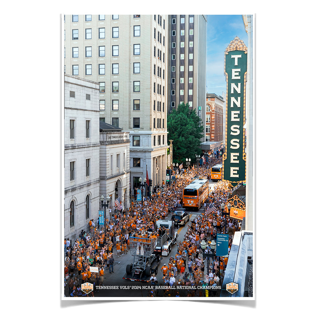 Tennessee Volunteers - Aerial Parade Celebration - Vol Wall Art #Canvas