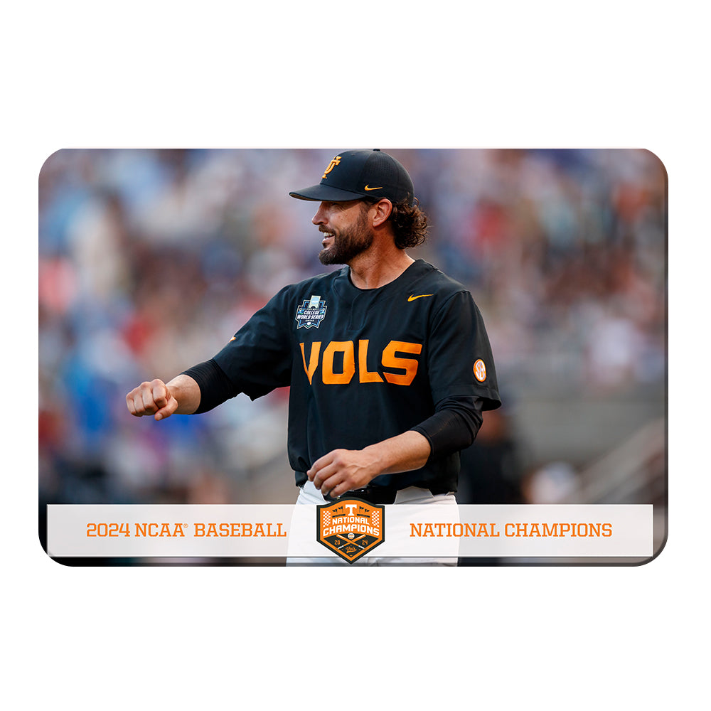 Tennessee Volunteers - Coach Vitello Baseball NCAA Baseball National Champions - College Wall Art #Canvas