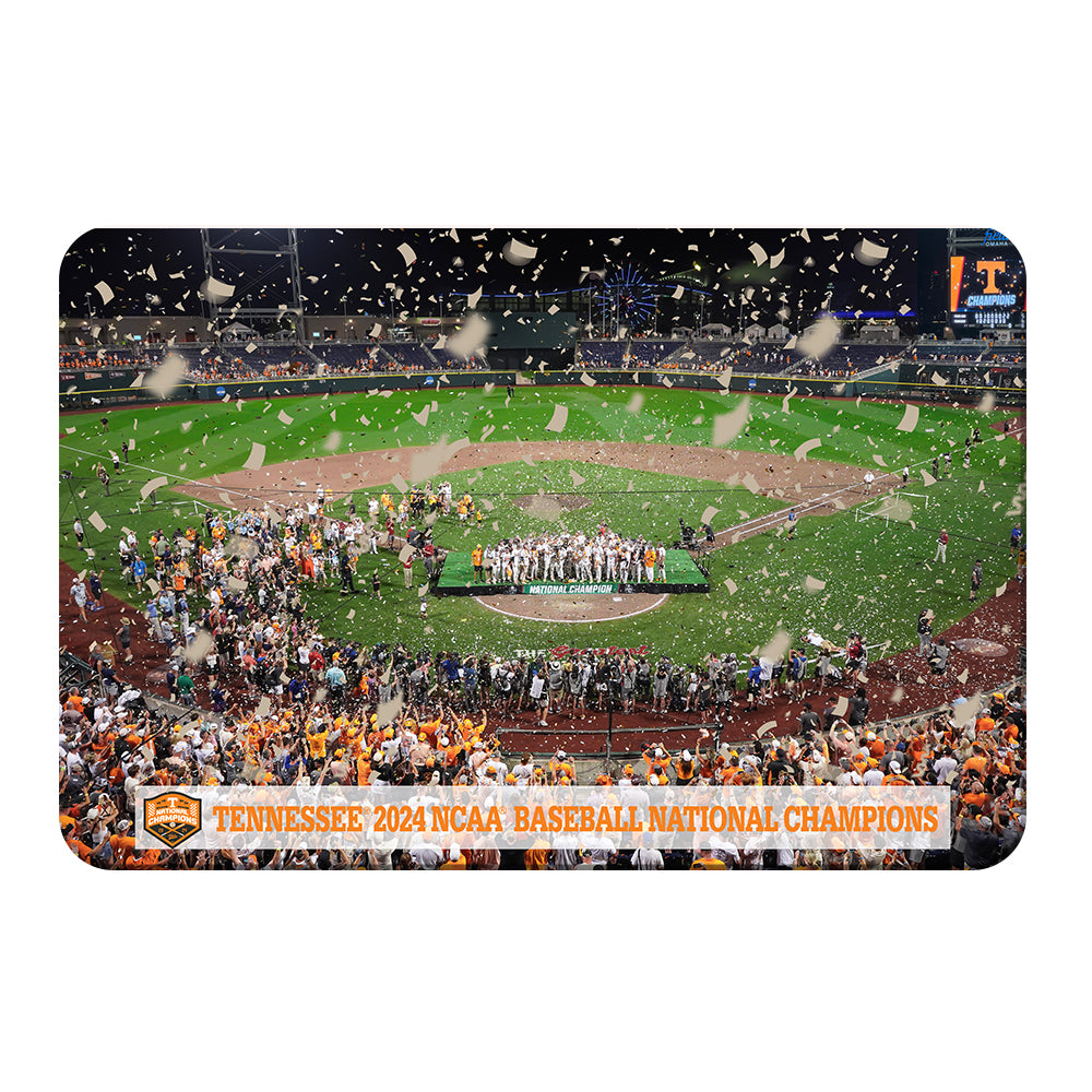 Tennessee Volunteers - Tennessee 2024 NCAA Baseball National Champions - Vol Wall Art #Canvas