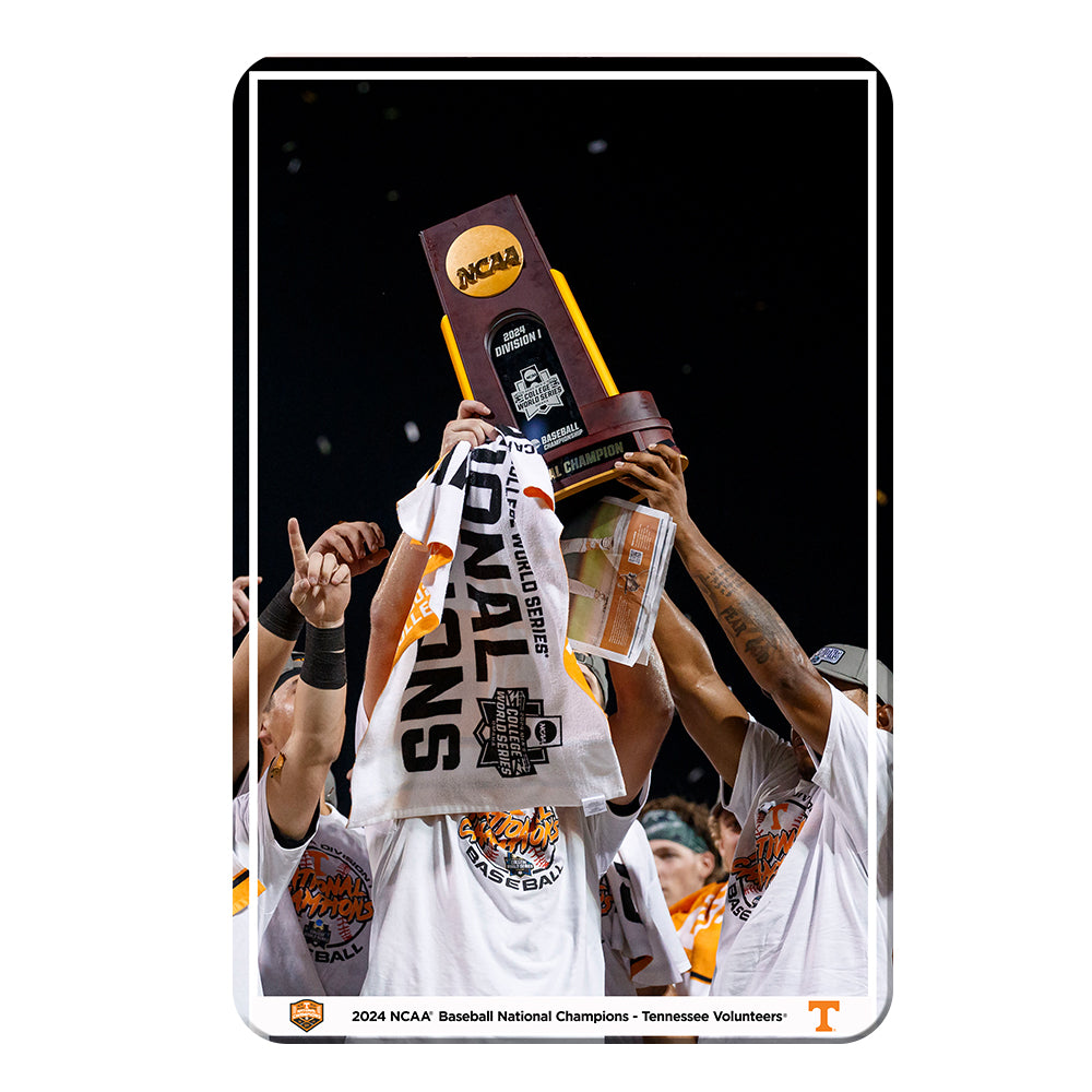 Tennessee Volunteers - 2024 NCAA Baseball National Champions Trophy - Vol Wall Art #Canvas