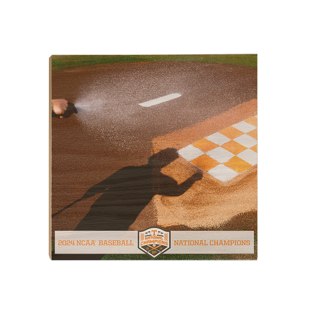 Tennessee Volunteers - Checkered Pitching Mound NCAA Baseball National Champions - Vol Wall Art #Canvas