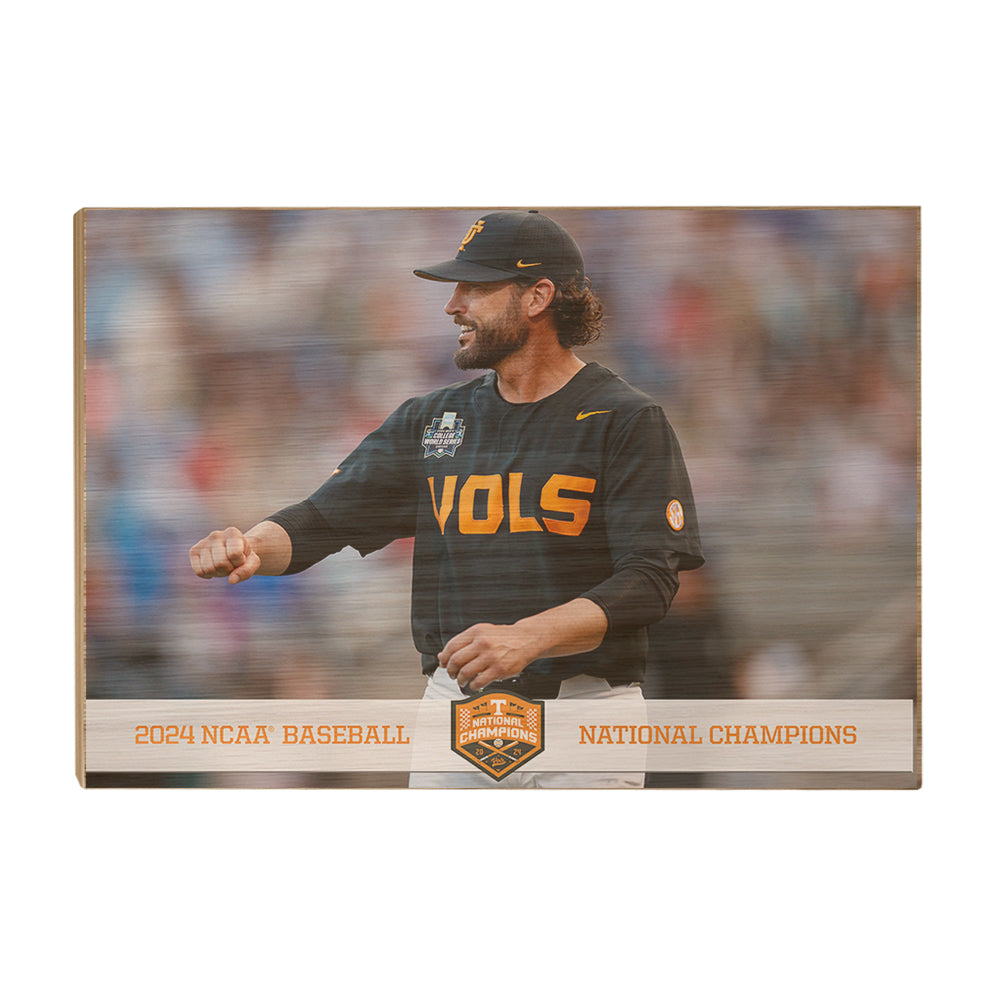 Tennessee Volunteers - Coach Vitello Baseball NCAA Baseball National Champions - College Wall Art #Canvas
