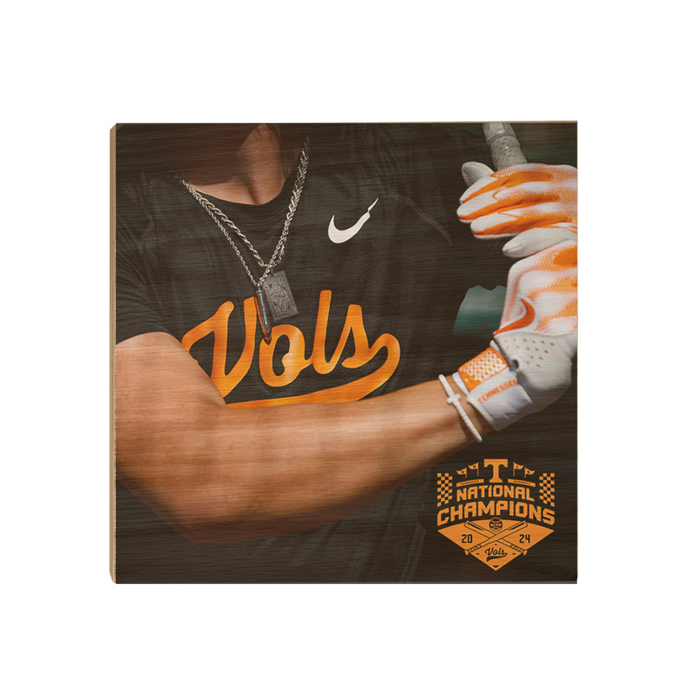 Tennessee Volunteers - Batter Up National Baseball Champions - Vol Wall Art #Canvas
