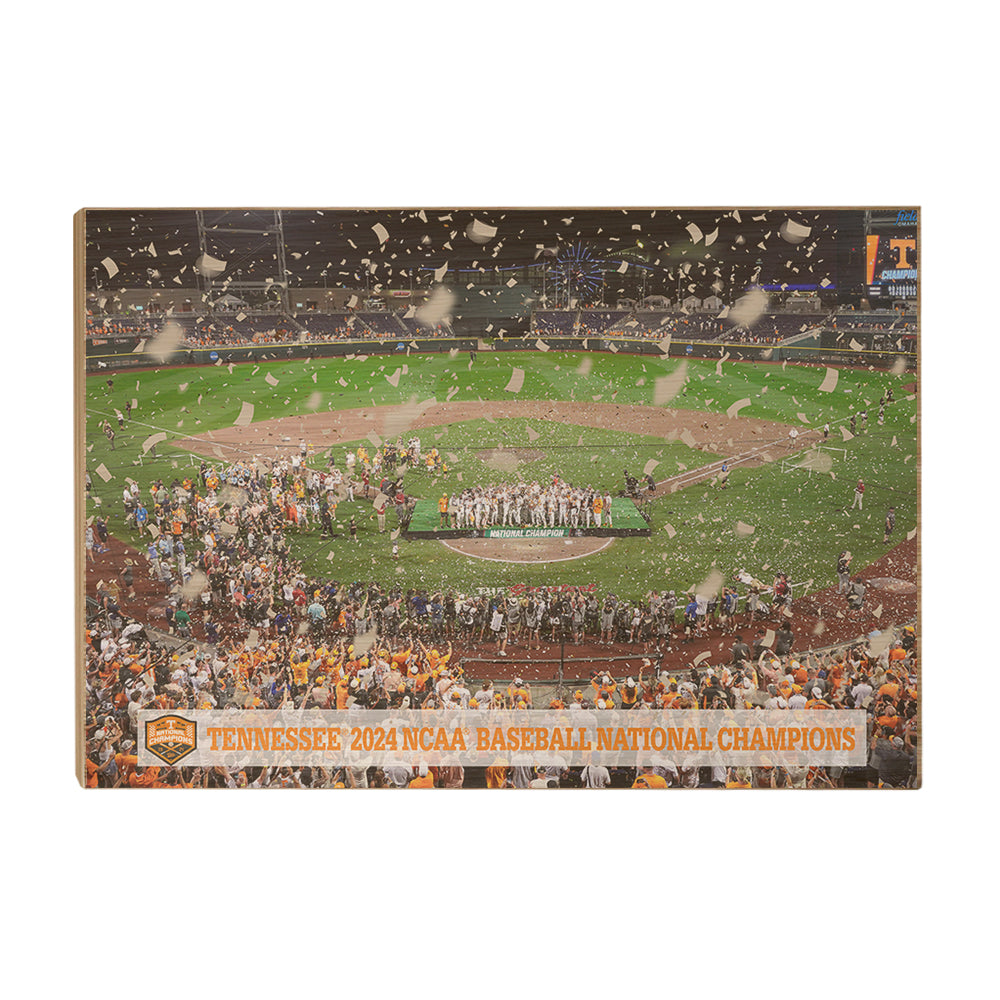 Tennessee Volunteers - Tennessee 2024 NCAA Baseball National Champions - Vol Wall Art #Canvas