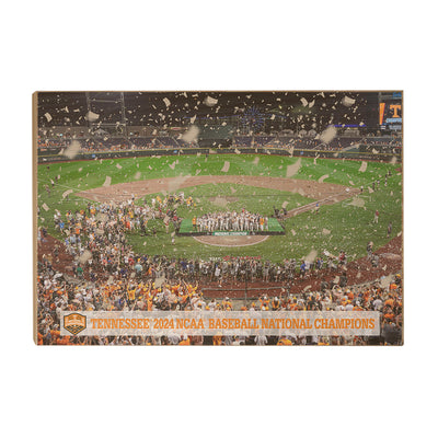 Tennessee Volunteers - Tennessee 2024 NCAA Baseball National Champions - Vol Wall Art #Wood