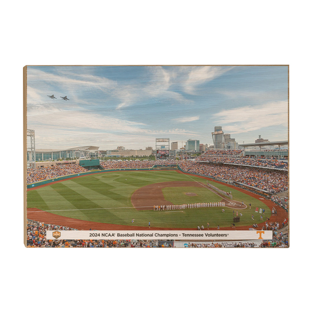 Tennessee Volunteers - 2024 NCAA Baseball National Champions Fly Over - College Wall Art #Canvas
