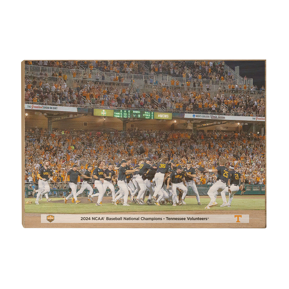 Tennessee Volunteers - 2024 NCAA Baseball National Champions Victory - Vol Wall Art #Canvas