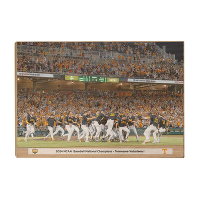 Tennessee Volunteers - 2024 NCAA Baseball National Champions Victory - Vol Wall Art #Wood