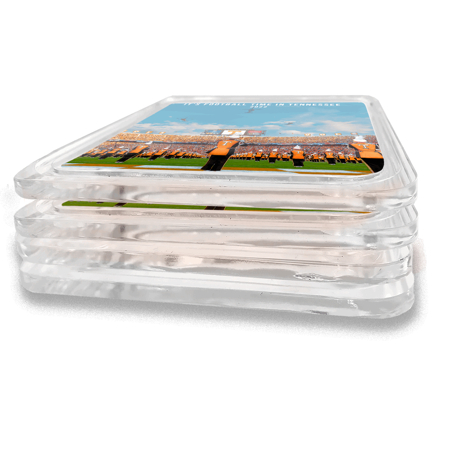 Tennessee Volunteers - 2022 Tennessee Football Commemorative Drink Coaster Set w/o Game Day Scores