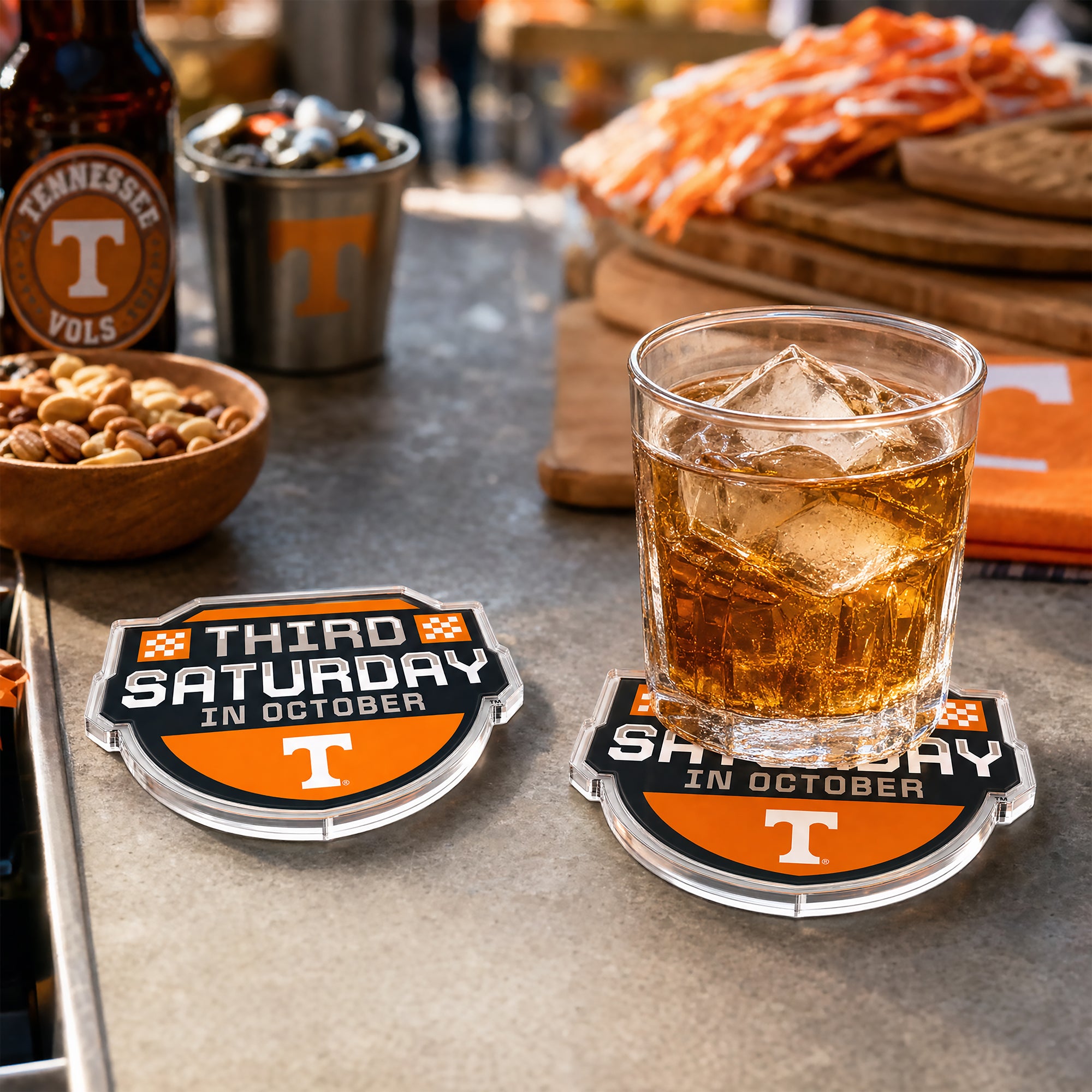 Tennessee Volunteers -  Third Saturday in October Drink Coaster