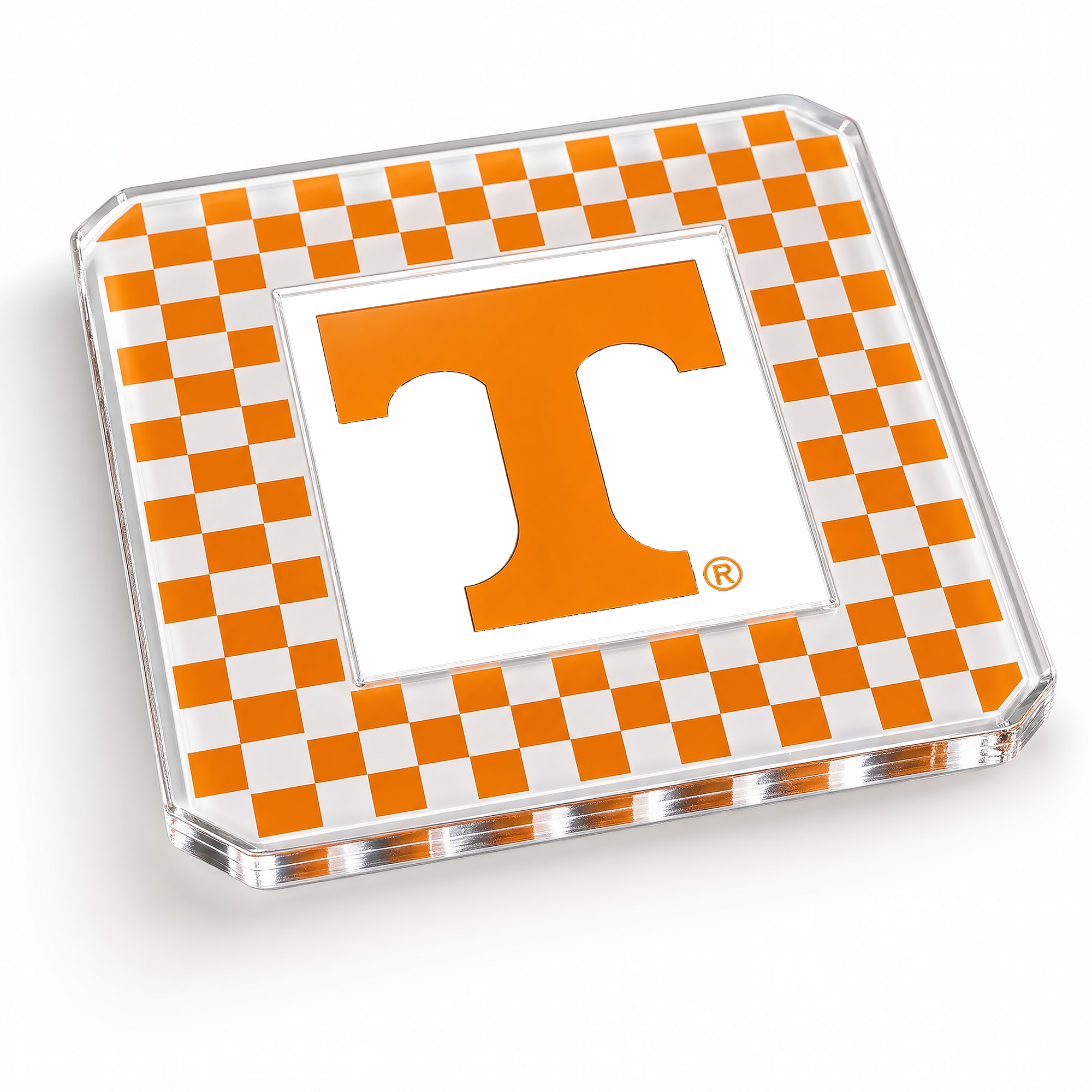 Tennessee Volunteers -  Checker Tennessee Drink Coaster