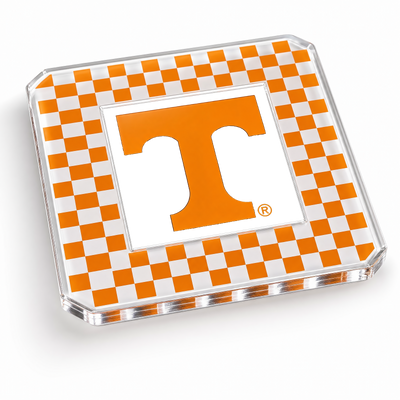 Tennessee Volunteers -  Checker Tennessee Drink Coaster
