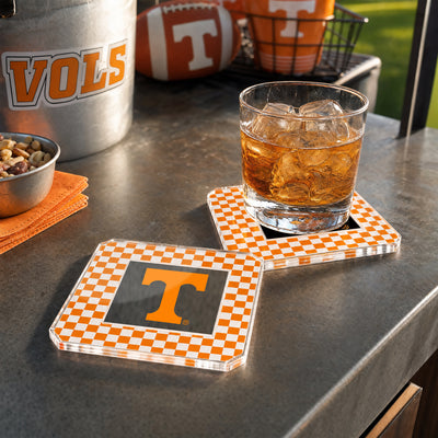 Tennessee Volunteers -  Checker Tennessee Drink Coaster