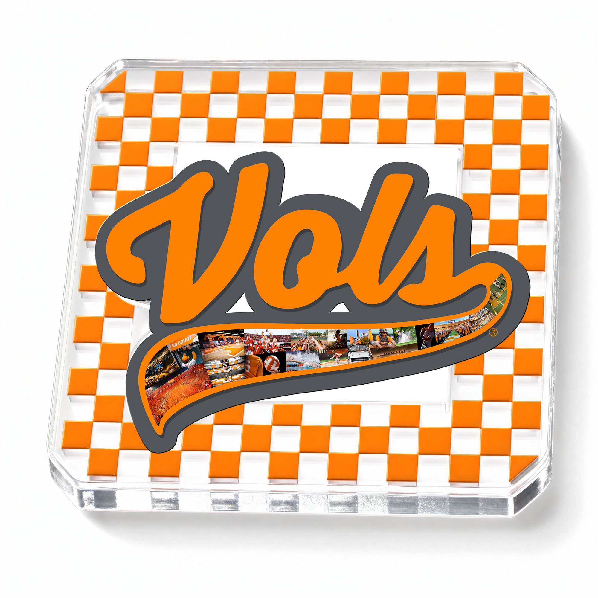 Tennessee Volunteers -  Checker Vols Drink Coaster