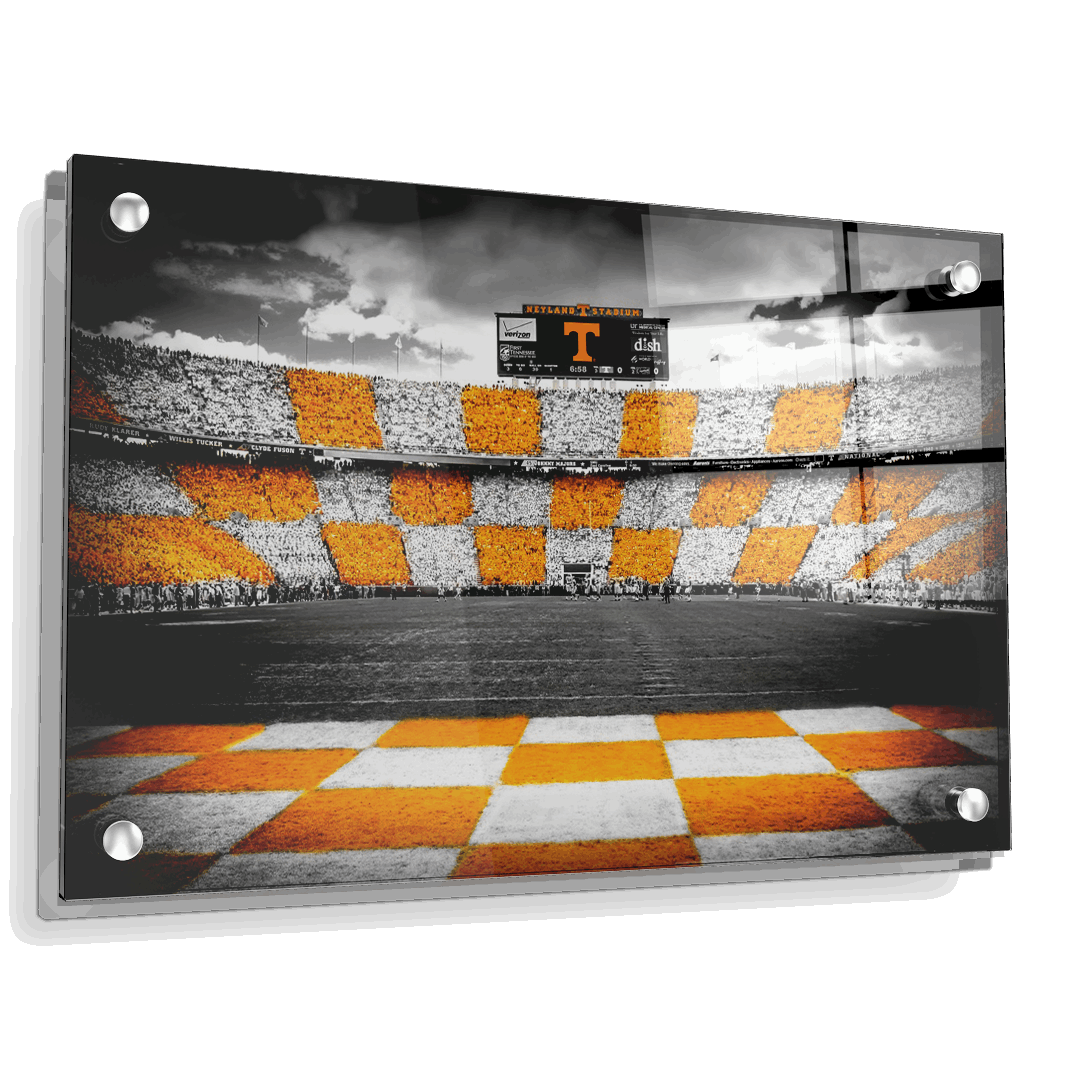 Tennessee Volunteers - Checkerboard Neyland - College Wall Art #Canvas
