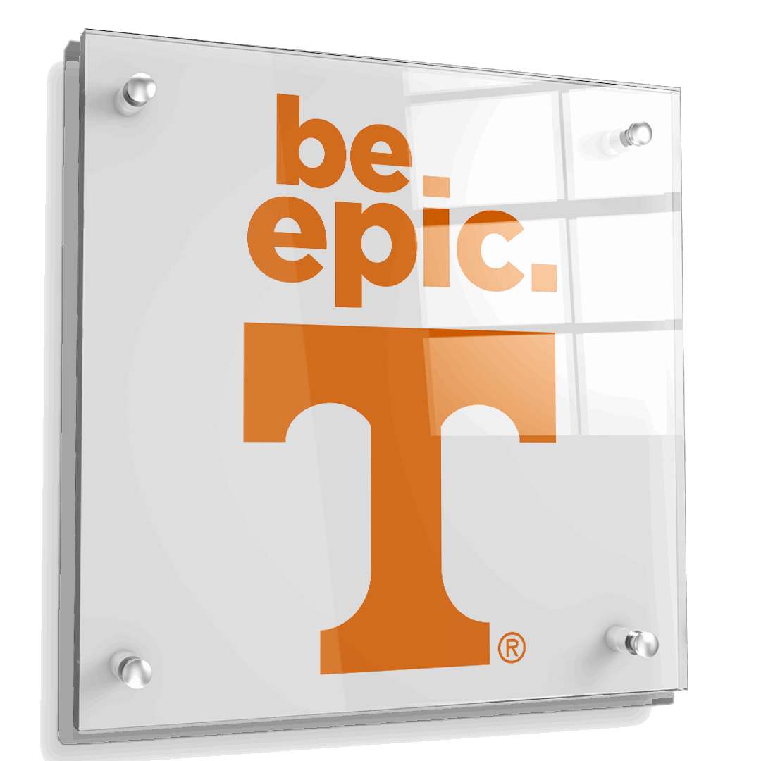Tennessee Volunteers - Be Epic T - College Wall Art #Canvas