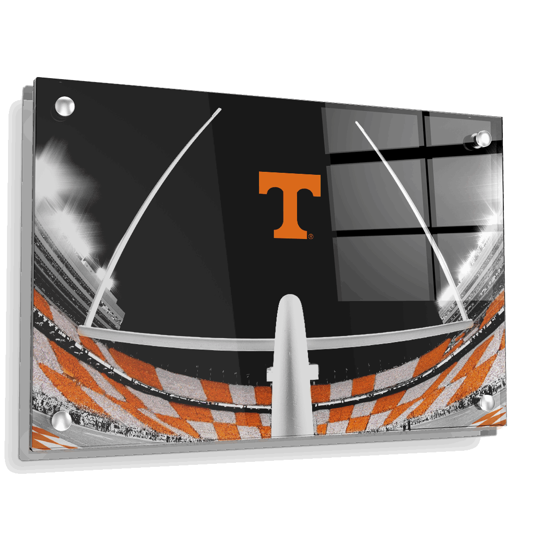 Tennessee Volunteers - Checkerboard Goal Post - College Wall Art #Canvas