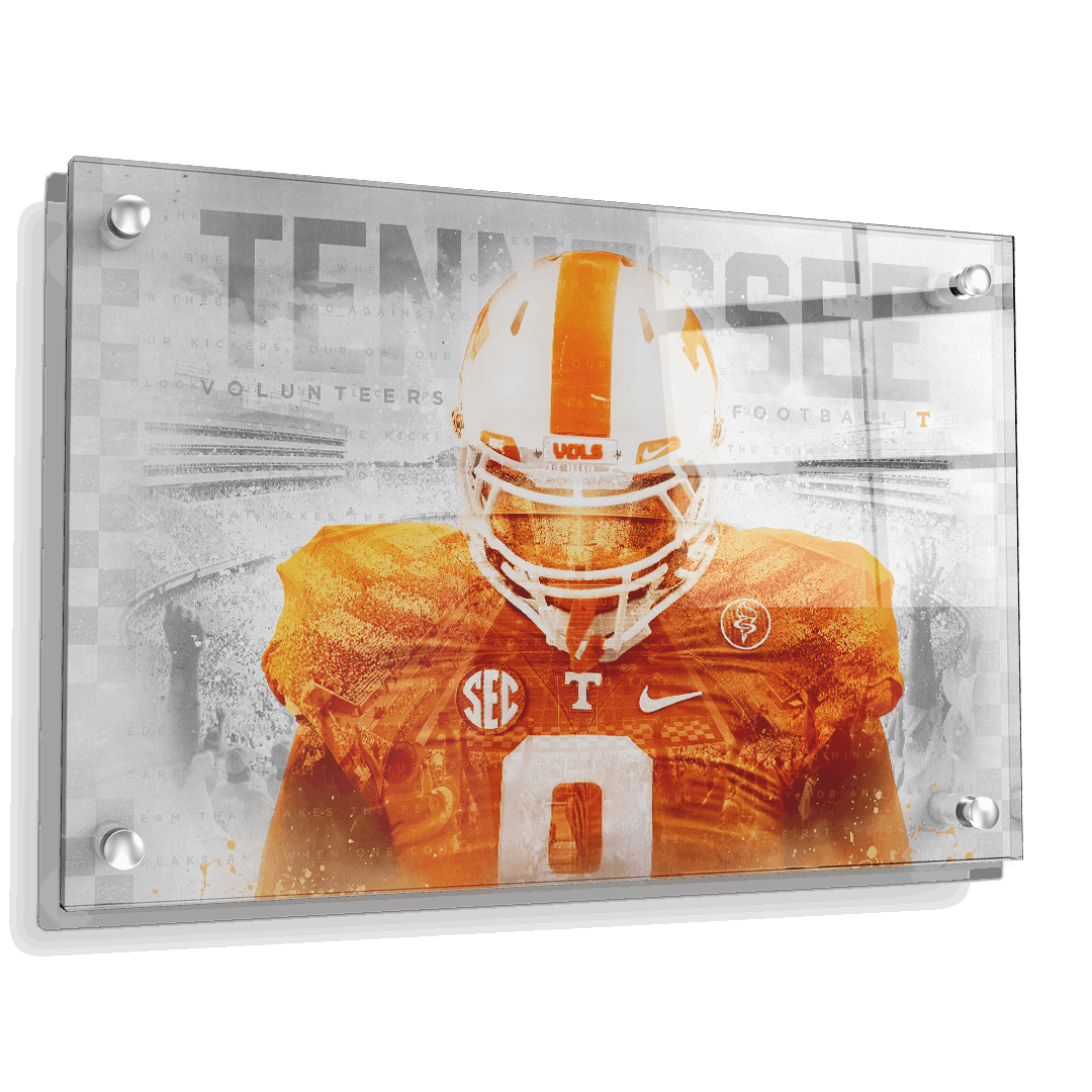 Tennessee Volunteers - Checker Vol - College Wall Art #Canvas