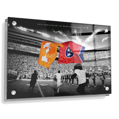 Tennessee Volunteers - 50 Years Running Through the T - College Wall Art #Acrylic