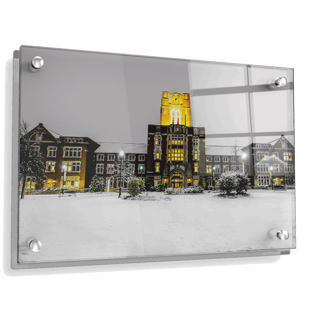 Tennessee Volunteers - Ayres Hall Winter Day - College Wall Art #Canvas