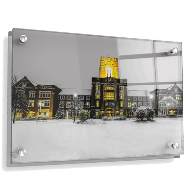 Tennessee Volunteers - Ayres Hall Winter Day - College Wall Art #Acrylic