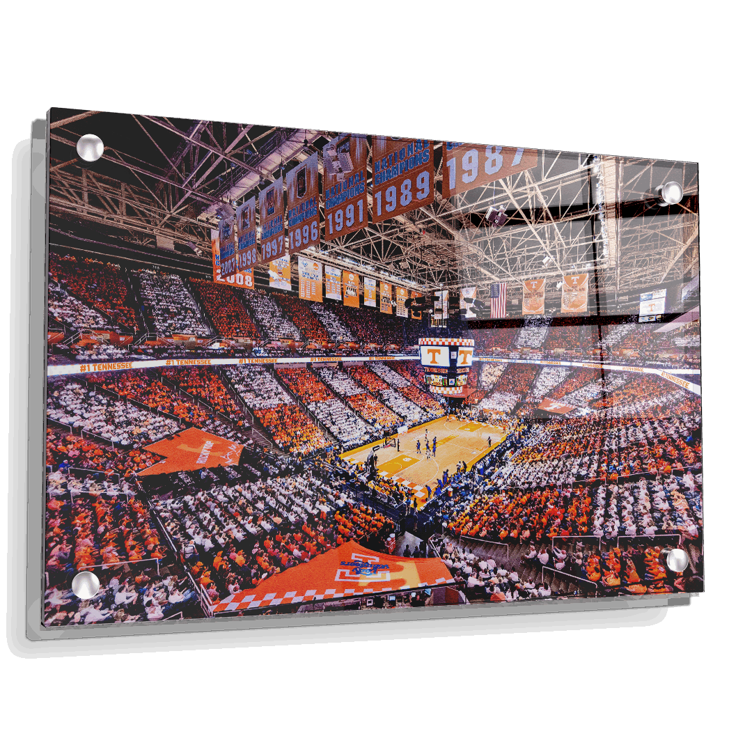 Tennessee Volunteers - Checkerboard Thompson-Boling #1 Tennessee - College Wall Art #Canvas