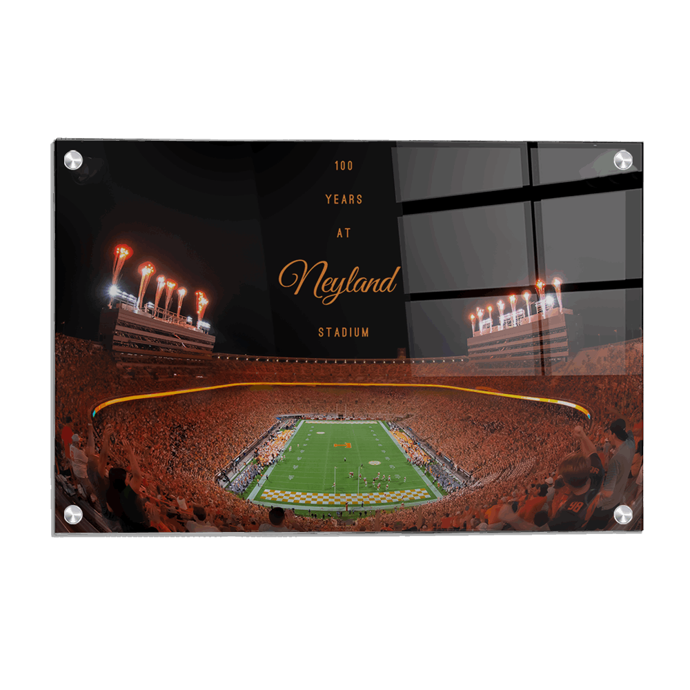 Tennessee Volunteers - 100 Years at Neyland Stadium - College Wall Art #Canvas
