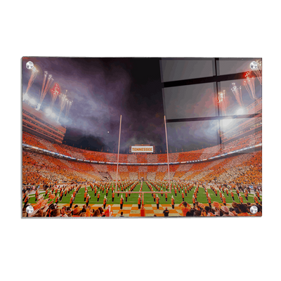 Tennessee Volunteers - Checkerboard Neyland and Pride of the Southland Band - College Wall Art #Acrylic