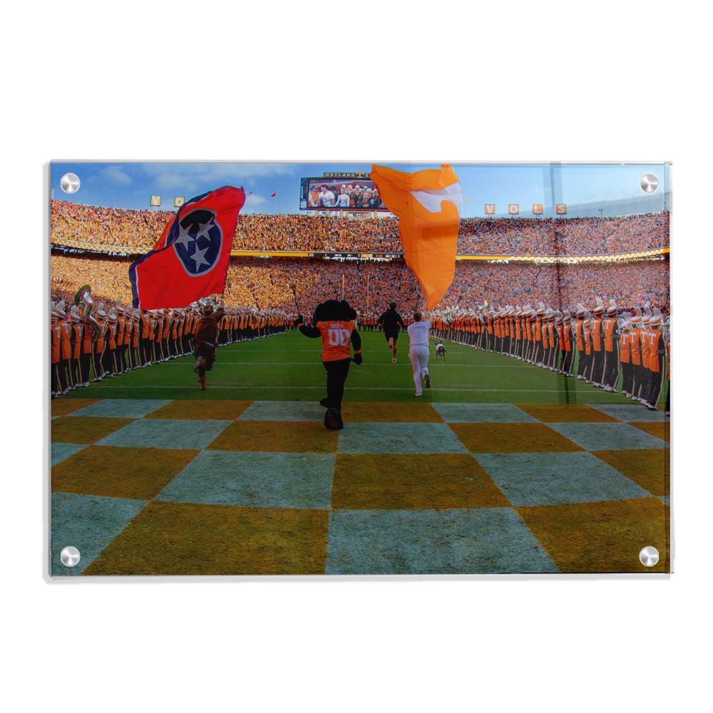 Tennessee Volunteers - Vols Running into Neyland Stadium - College Wall Art #Canvas