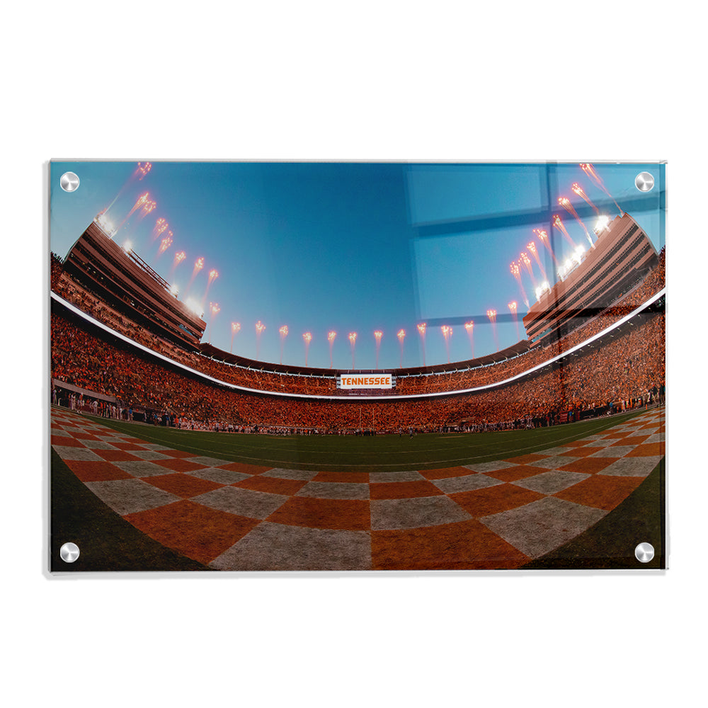 Tennessee Volunteers - Fisheye View Neyland Stadium - College Wall Art  #Canvas