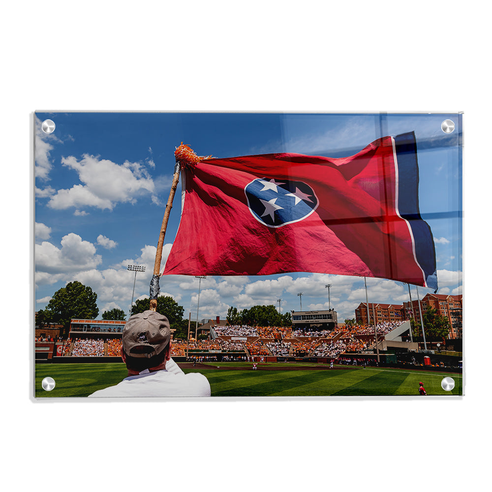 Tennessee Volunteers - Tennessee Baseball Checkered - Vol Wall Art #Canvas