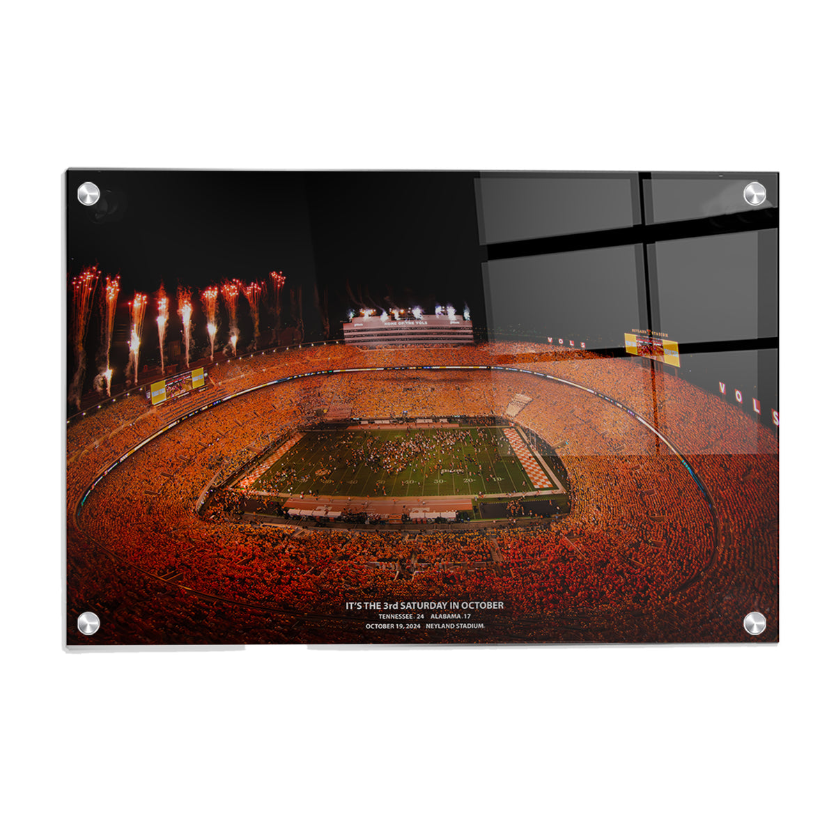 Tennessee Volunteers - Vols Win It's the 3rd Saturday in October 2024 - Vol Wall Art #Acrylic