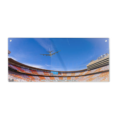 Tennessee Volunteers - Air Force One Flyover Neyland Stadium Panoramic - College Wall Art #Acrylic