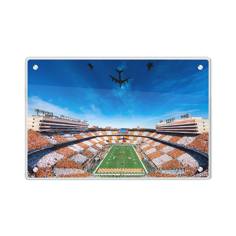Tennessee Volunteers - National Anthem Flyover - Vol Wall Art #Acrylic