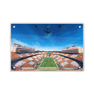 Tennessee Volunteers - National Anthem Flyover - Vol Wall Art #Acrylic