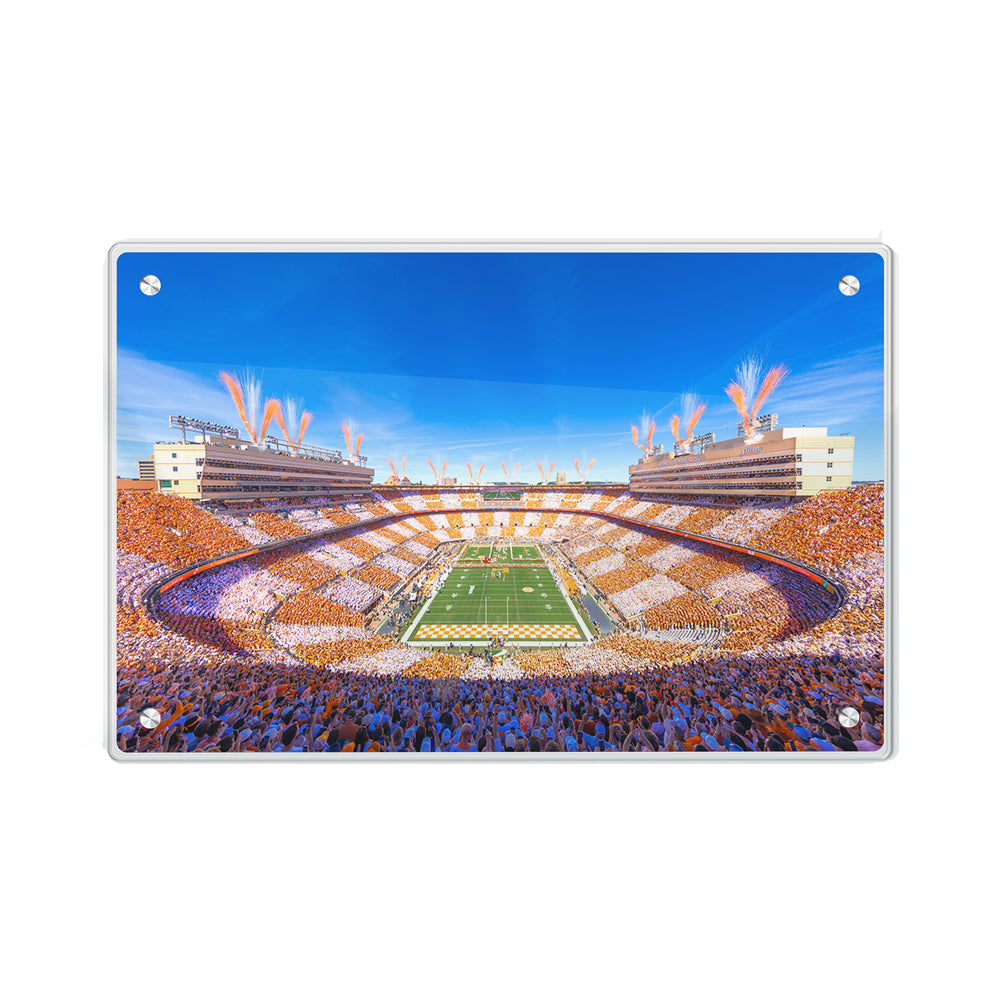 Tennessee Volunteers - Checker Neyland It's Football Time in Tennessee - Vol Wall Art #Acrylic