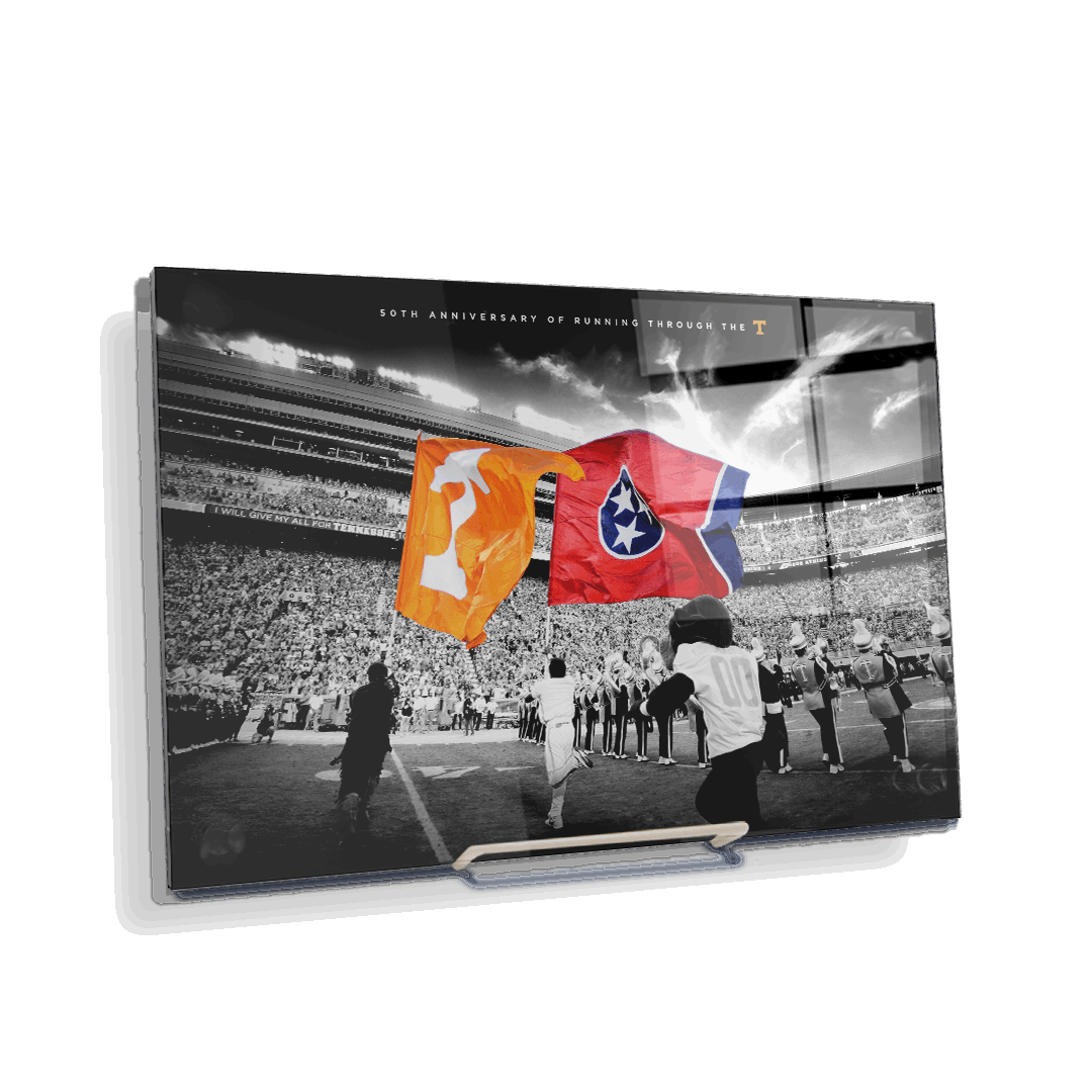 Tennessee Volunteers - 50 Years Running Through the T - College Wall Art #Canvas