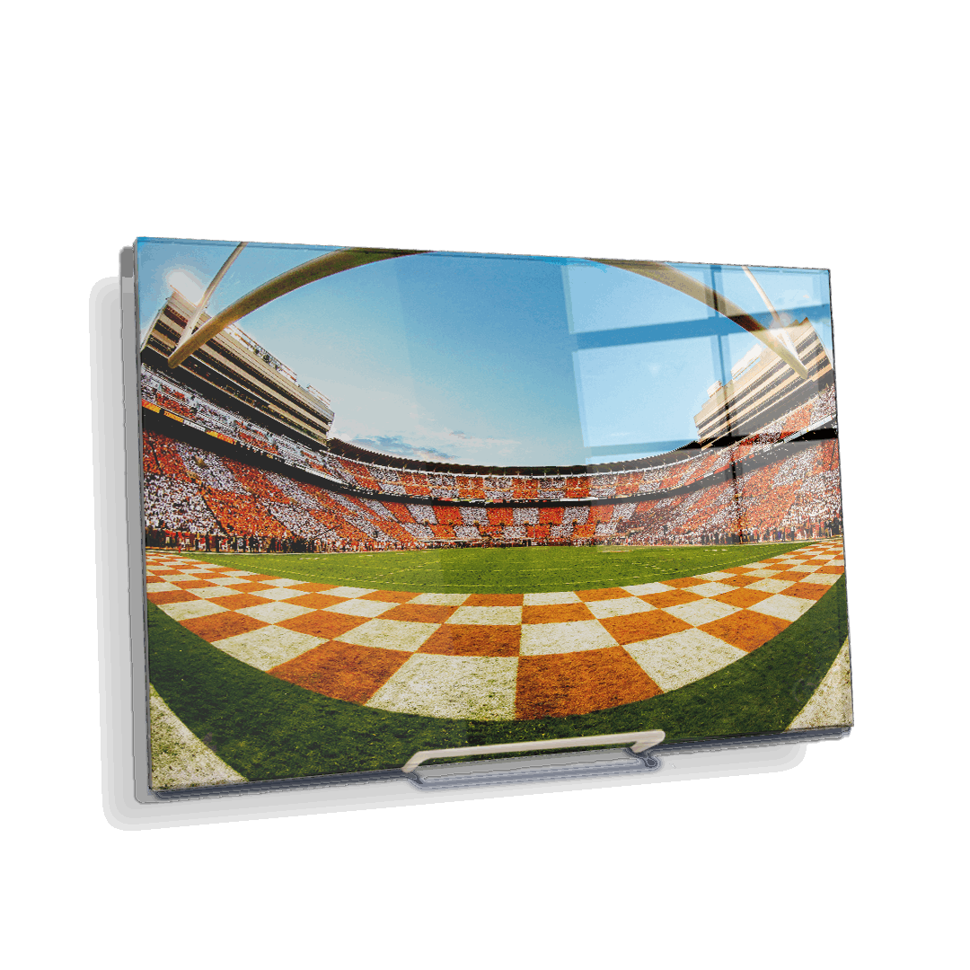 Tennessee Volunteers - Checkerboard Neyland Fisheye - College Wall Art #Canvas