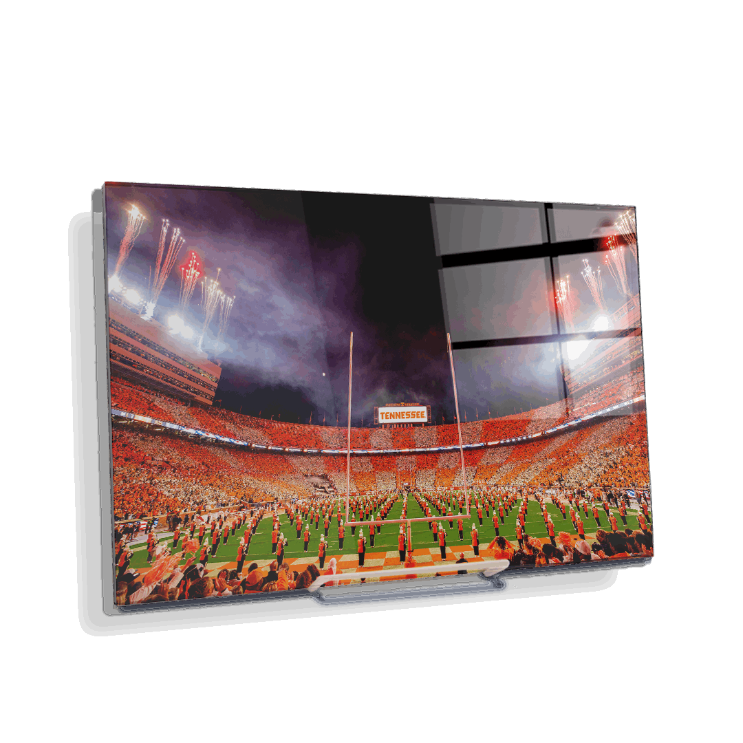 Tennessee Volunteers - Checkerboard Neyland and Pride of the Southland Band - College Wall Art #Canvas